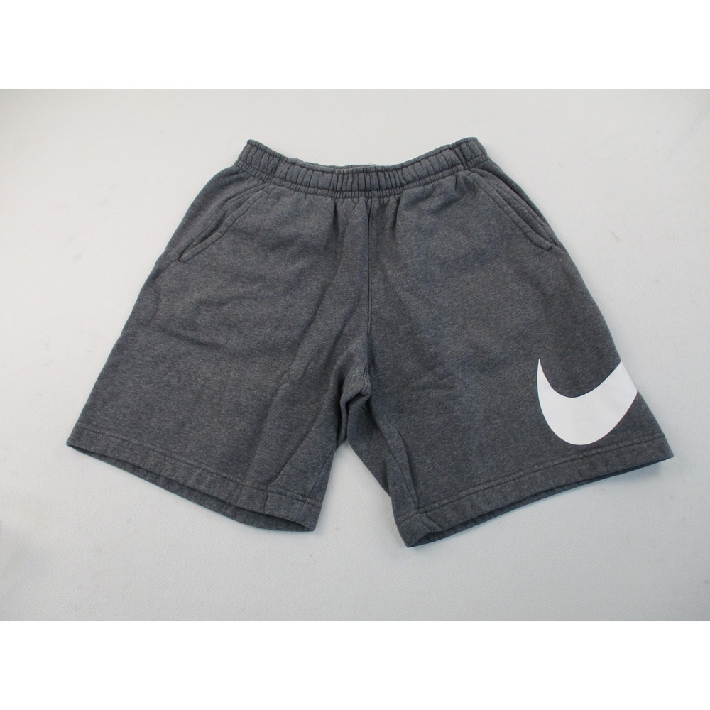 Nike Shorts Mens S Grey Big Swoosh Fleece Graphic Relaxed Fit Athletic 13378